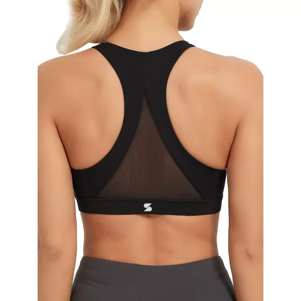 Stelle Longline Sports Bra for Women Wirefree Padded Yoga Bras Tank Tops Fitness Workout Running Top