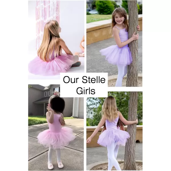 Stelle Toddler Ballet Leotards for Girls,Dance Leotard for Girls,Camisole Toddler Ballet Outfit for Studio Outdoor Daily Wear)