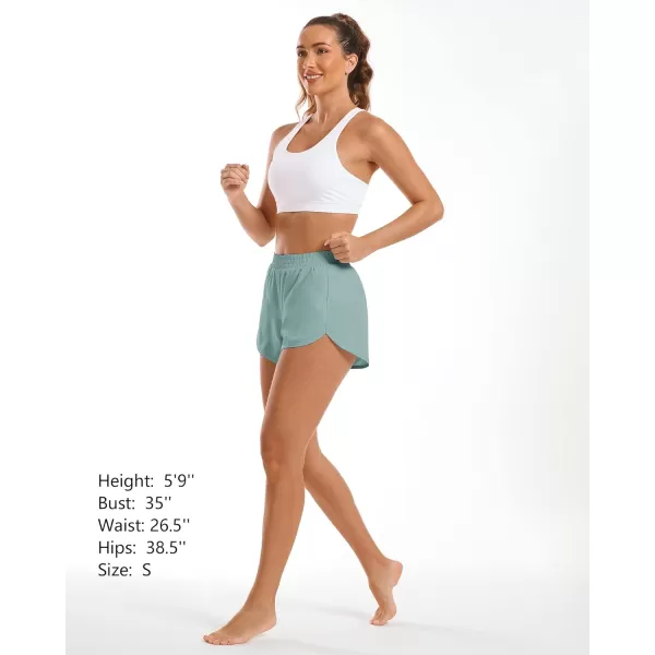Stelle Women 3"/4"/7" Running Shorts High Waisted Athletic Shorts Quick Dry Workout Shorts with Mesh Liner Deep Pockets