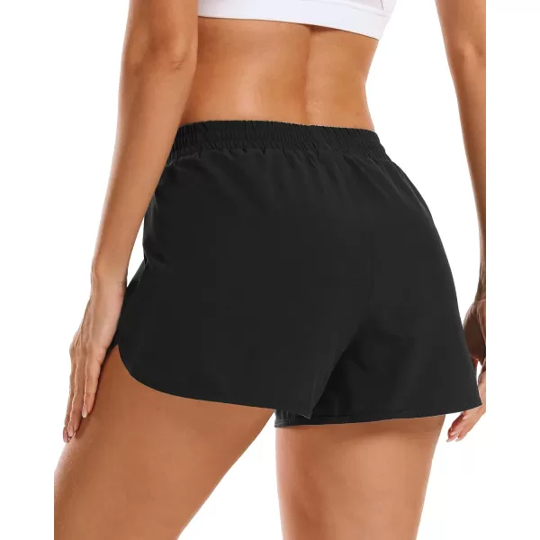 Stelle Women 3"/4"/7" Running Shorts High Waisted Athletic Shorts Quick Dry Workout Shorts with Mesh Liner Deep Pockets