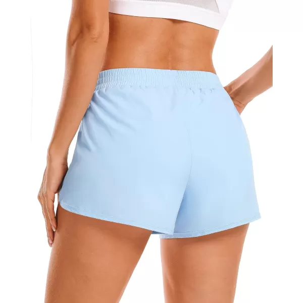 Stelle Women 3"/4"/7" Running Shorts High Waisted Athletic Shorts Quick Dry Workout Shorts with Mesh Liner Deep Pockets
