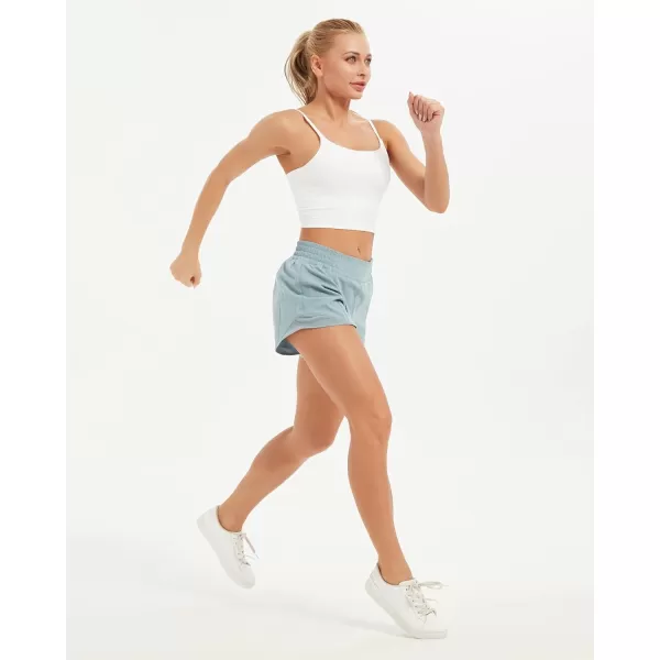 Stelle Women 3"/4"/7" Running Shorts High Waisted Athletic Shorts Quick Dry Workout Shorts with Mesh Liner Deep Pockets