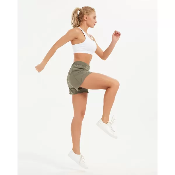 Stelle Women 3"/4"/7" Running Shorts High Waisted Athletic Shorts Quick Dry Workout Shorts with Mesh Liner Deep Pockets