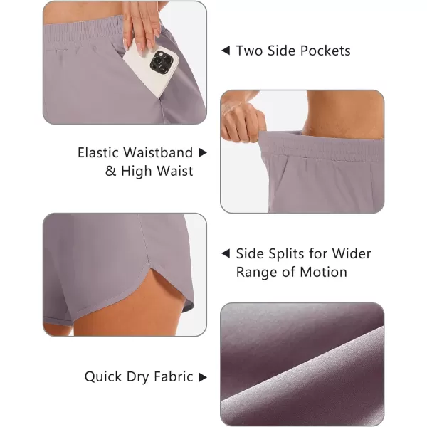 Stelle Women 3"/4"/7" Running Shorts High Waisted Athletic Shorts Quick Dry Workout Shorts with Mesh Liner Deep Pockets