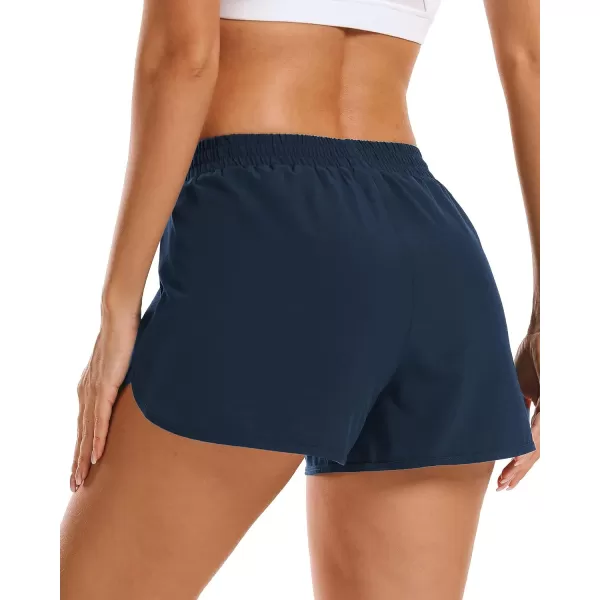 Stelle Women 3"/4"/7" Running Shorts High Waisted Athletic Shorts Quick Dry Workout Shorts with Mesh Liner Deep Pockets
