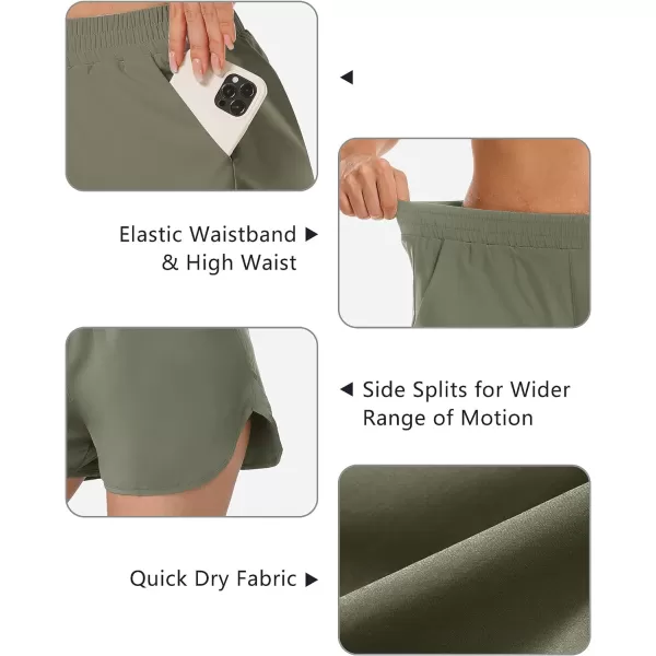 Stelle Women 3"/4"/7" Running Shorts High Waisted Athletic Shorts Quick Dry Workout Shorts with Mesh Liner Deep Pockets