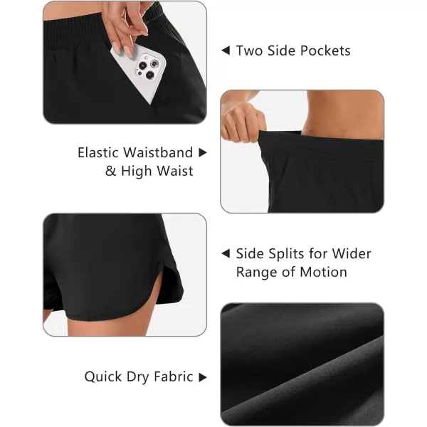 Stelle Women 3"/4"/7" Running Shorts High Waisted Athletic Shorts Quick Dry Workout Shorts with Mesh Liner Deep Pockets