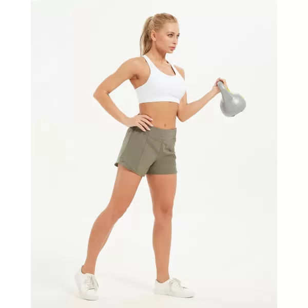 Stelle Women 3"/4"/7" Running Shorts High Waisted Athletic Shorts Quick Dry Workout Shorts with Mesh Liner Deep Pockets