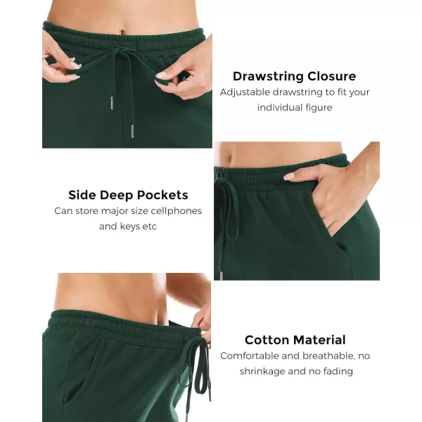 Stelle Women's 7"/ 10" Bermuda Shorts Long Comfy Cotton Sweat Shorts Summer Knee Length Lounge Shorts with Deep Pockets