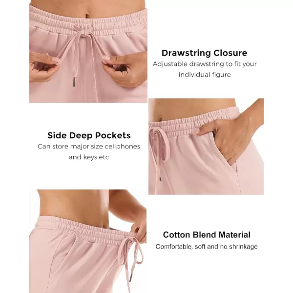 Stelle Women's 7"/ 10" Bermuda Shorts Long Comfy Cotton Sweat Shorts Summer Knee Length Lounge Shorts with Deep Pockets