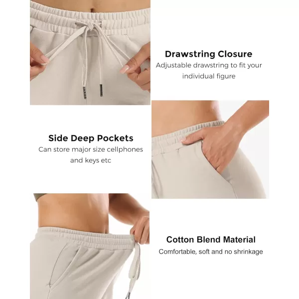Stelle Women's 7"/ 10" Bermuda Shorts Long Comfy Cotton Sweat Shorts Summer Knee Length Lounge Shorts with Deep Pockets