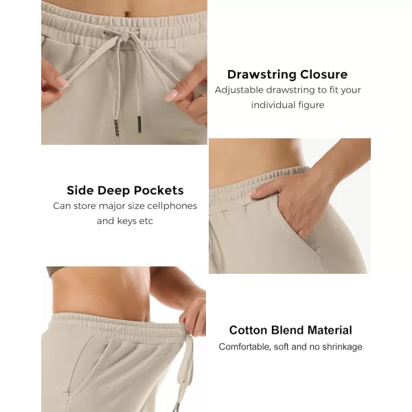 Stelle Women's 7"/ 10" Bermuda Shorts Long Comfy Cotton Sweat Shorts Summer Knee Length Lounge Shorts with Deep Pockets