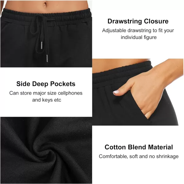 Stelle Women's 7"/ 10" Bermuda Shorts Long Comfy Cotton Sweat Shorts Summer Knee Length Lounge Shorts with Deep Pockets
