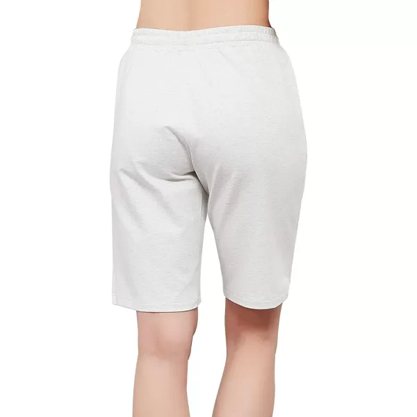 Stelle Women's 7"/ 10" Bermuda Shorts Long Comfy Cotton Sweat Shorts Summer Knee Length Lounge Shorts with Deep Pockets