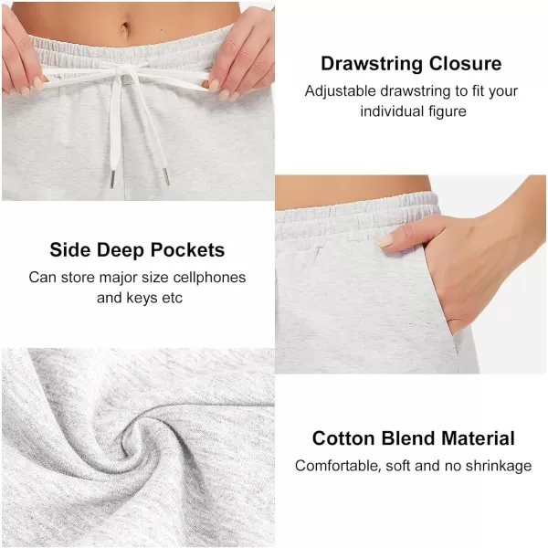 Stelle Women's 7"/ 10" Bermuda Shorts Long Comfy Cotton Sweat Shorts Summer Knee Length Lounge Shorts with Deep Pockets