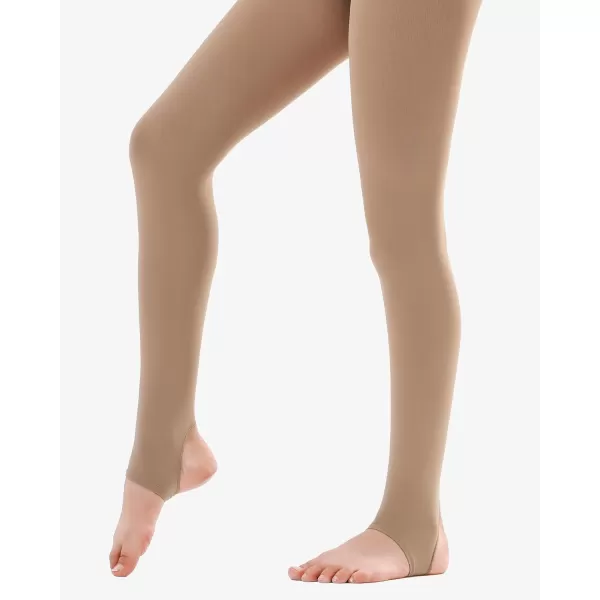 Stelle Womens Girls Stirrup Tights Ultra Soft Dance Tights for Ballet, Gymnastics, School 