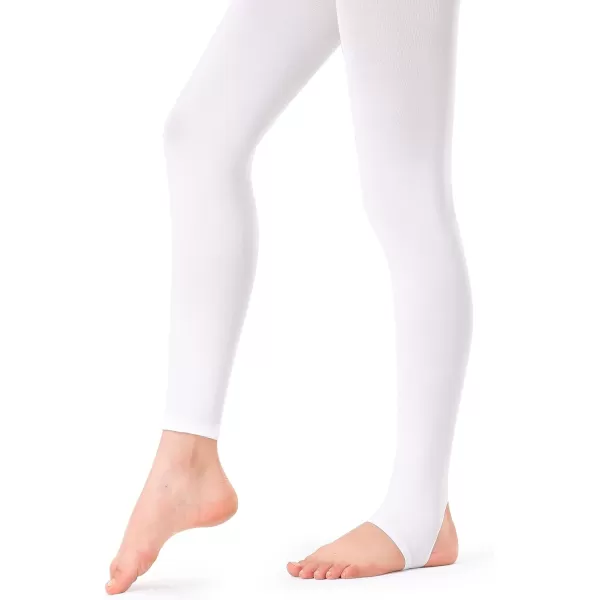 Stelle Womens Girls Stirrup Tights Ultra Soft Dance Tights for Ballet, Gymnastics, School 