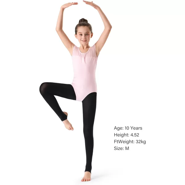 Stelle Womens Girls Stirrup Tights Ultra Soft Dance Tights for Ballet, Gymnastics, School 