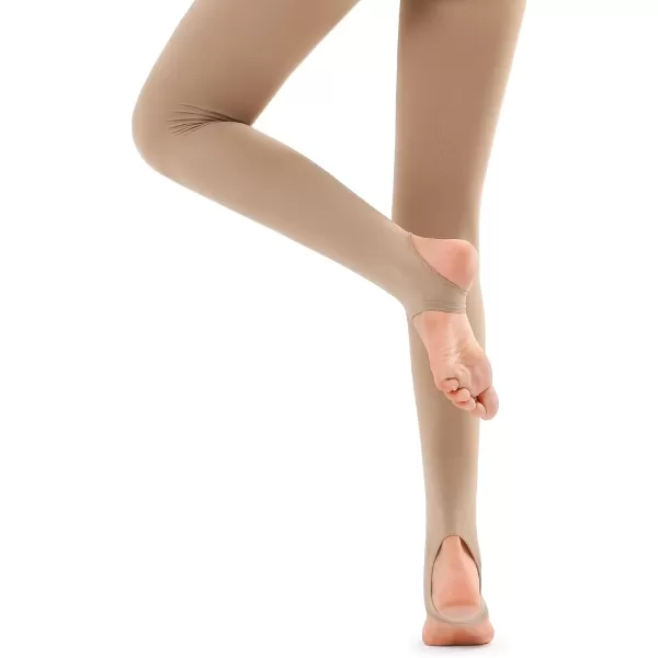 Stelle Womens Girls Stirrup Tights Ultra Soft Dance Tights for Ballet, Gymnastics, School 