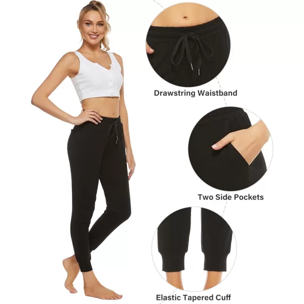 Stelle Women's Lightweight Joggers Yoga Athletic Workout Track Pants Cotton Sweatpants with Pockets