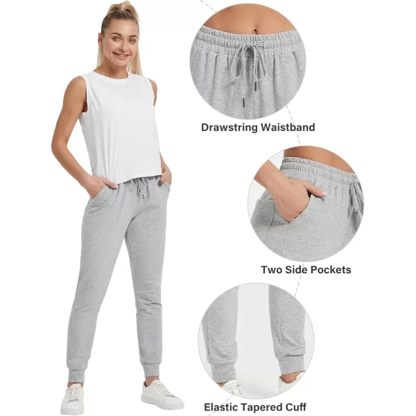 Stelle Women's Lightweight Joggers Yoga Athletic Workout Track Pants Cotton Sweatpants with Pockets