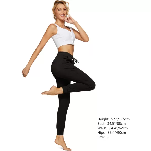 Stelle Women's Lightweight Joggers Yoga Athletic Workout Track Pants Cotton Sweatpants with Pockets