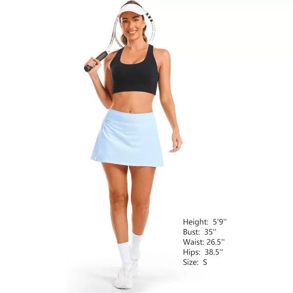 Stelle Women's Tennis Golf Skirts High Waisted with Pockets Inner Shorts for Athletic Skorts Sports Running Pickleball