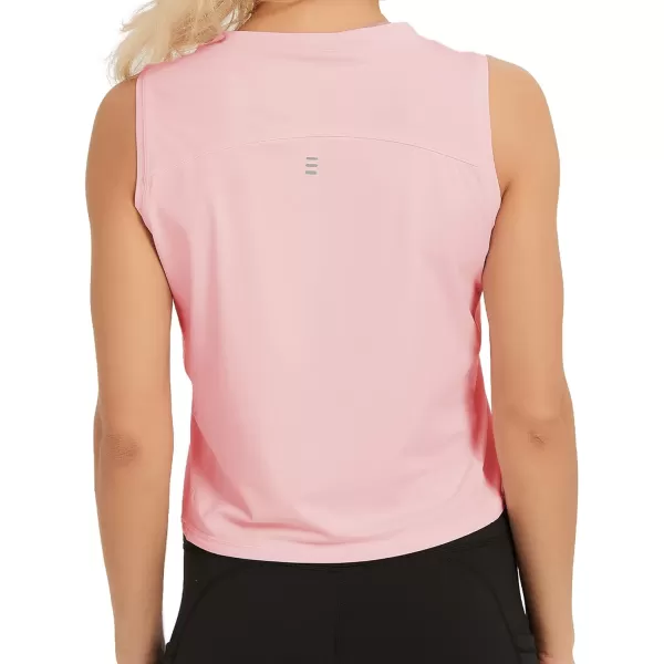 Stelle Women's Workout Tops Sleeveless Yoga Tank Tops Running Gym Crop Tops