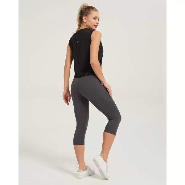 Stelle Women's Workout Tops Sleeveless Yoga Tank Tops Running Gym Crop Tops