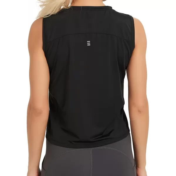 Stelle Women's Workout Tops Sleeveless Yoga Tank Tops Running Gym Crop Tops