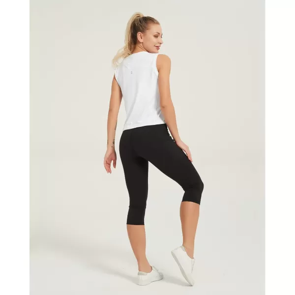 Stelle Women's Workout Tops Sleeveless Yoga Tank Tops Running Gym Crop Tops