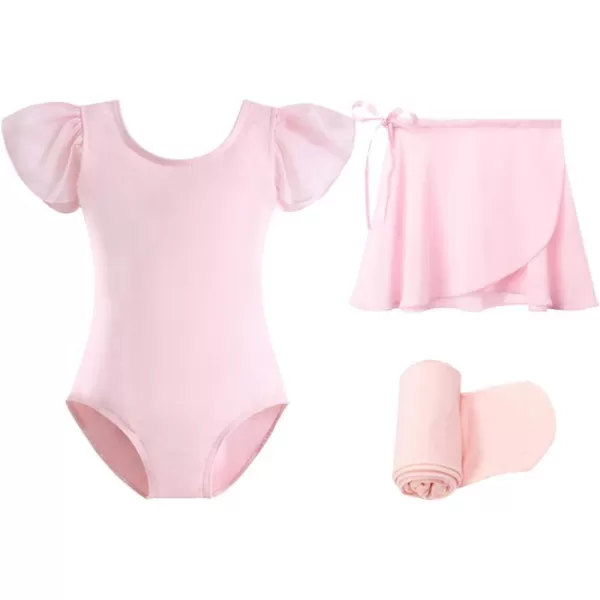 Stelle Ballet Leotards for Girls Dance Dress Outfit Combo with Skirt and Tights )