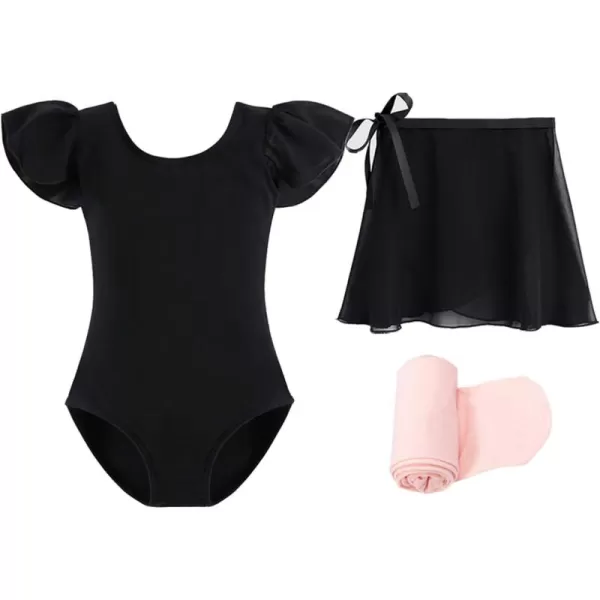 Stelle Ballet Leotards for Girls Dance Dress Outfit Combo with Skirt and Tights )