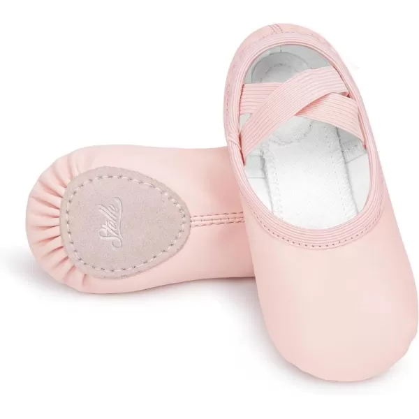 Stelle Ballet Shoes for Girls Toddler Dance Slippers PU Leather Boys Ballerina Shoes for Toddler/Little Kid/Big Kid/Women)