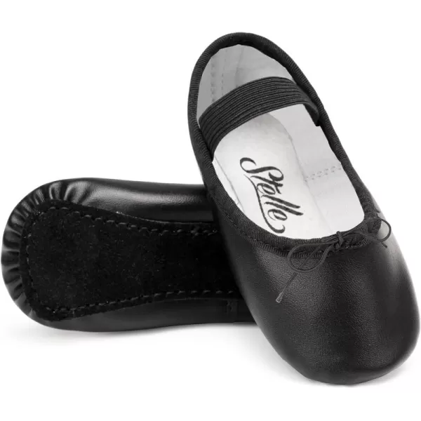 Stelle Ballet Shoes for Girls Toddler Dance Slippers PU Leather Boys Ballerina Shoes for Toddler/Little Kid/Big Kid/Women)