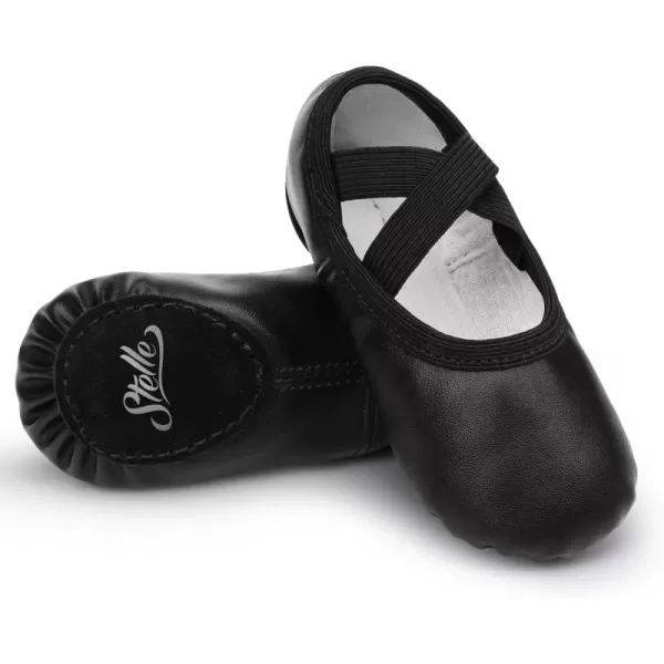 Stelle Ballet Shoes for Girls Toddler Dance Slippers PU Leather Boys Ballerina Shoes for Toddler/Little Kid/Big Kid/Women)