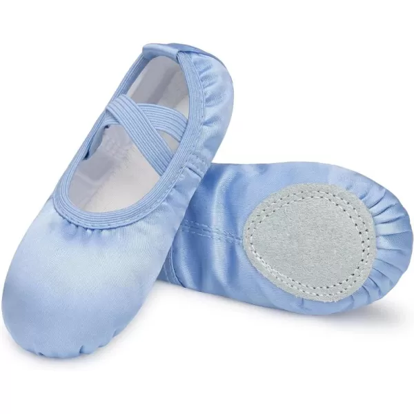 Stelle Ballet Shoes for Toddler Girls Satin/Glitter Ballet Slippers Dance Shoes)