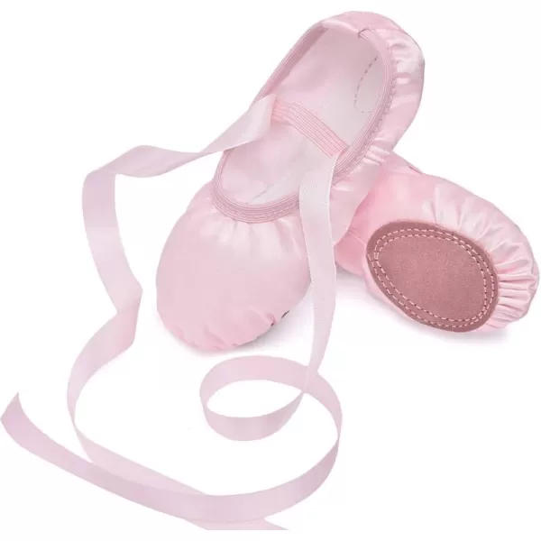 Stelle Ballet Shoes for Toddler Girls Satin/Glitter Ballet Slippers Dance Shoes