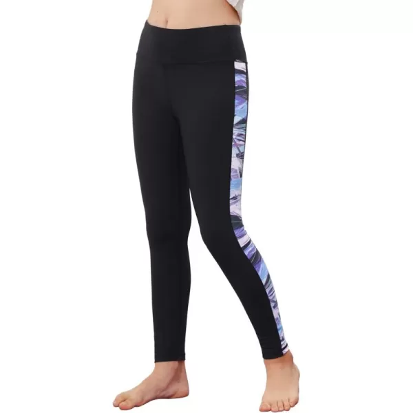 Stelle Girls Athletic Leggings Kids Dance Workout Running Yoga Pants with Hidden Pocket