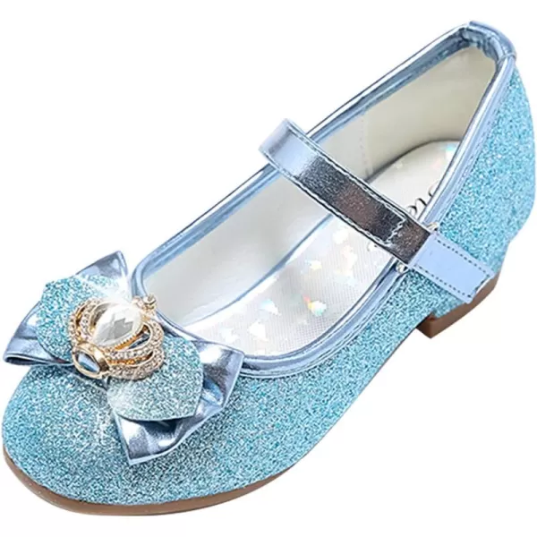 Stelle Girls Dress Shoes Toddler Princess Shoes Glitter Flower Little Girl Flats Mary Jane Low Heels for Party Wedding