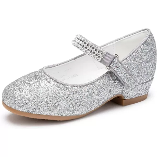 Stelle Girls Dress Shoes Toddler White Communion Easter Low Heels Flower Girl Mary Jane Flats for School Uniform Wedding