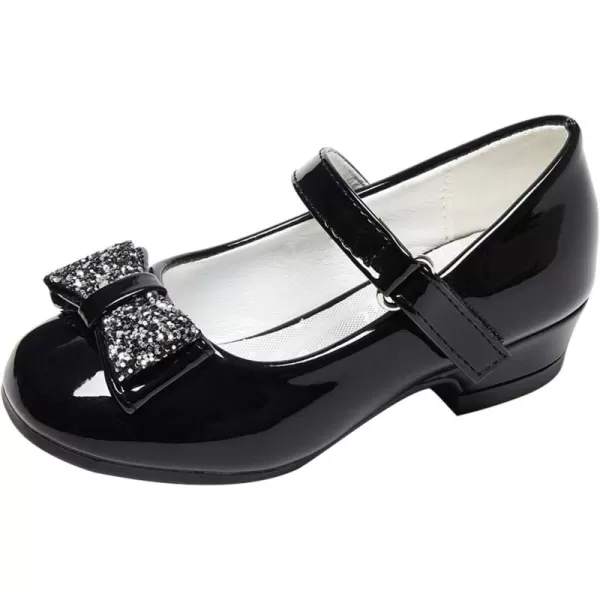 Stelle Girls Dress Shoes Toddler White Communion Easter Low Heels Flower Girl Mary Jane Flats for School Uniform Wedding
