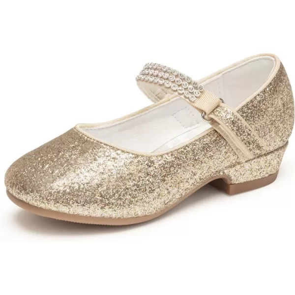 Stelle Girls Dress Shoes Toddler White Communion Easter Low Heels Flower Girl Mary Jane Flats for School Uniform Wedding