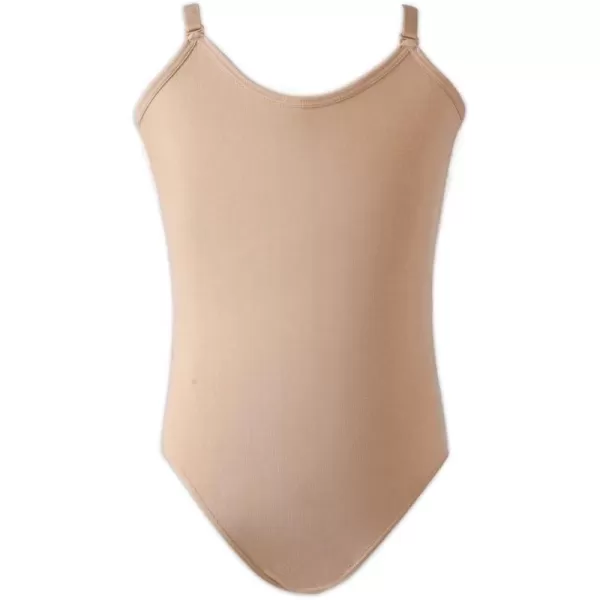 Stelle Girls Nude Seamless Undergarment Camisole Leotard for Dance/Ballet/Gymnastics