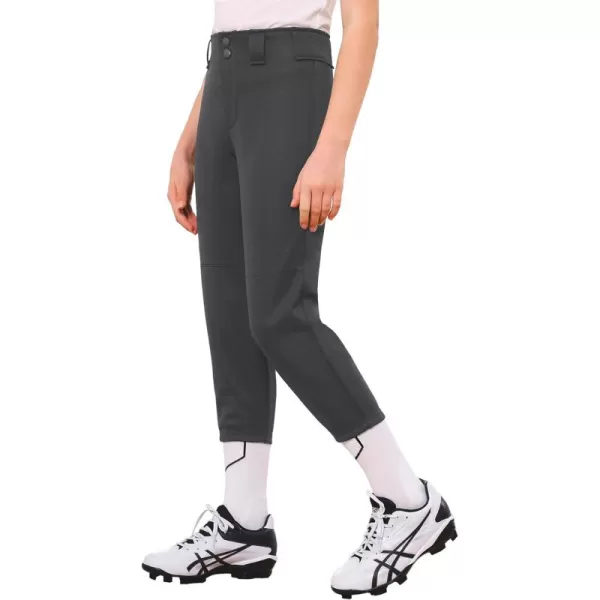 Stelle Girls' Softball Pants Youth Kids Baseball Pants Fastpitch Pants with Pockets Boys Tee Ball
