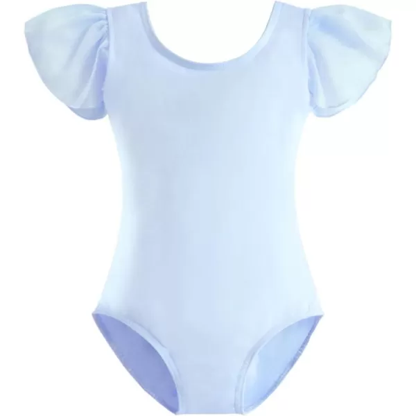 Stelle Girls Toddler Leotard for Ballet Dance Leotards Gymnastics Ruffle Short Sleeve Outfits