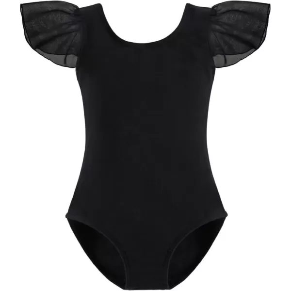 Stelle Girls Toddler Leotard for Ballet Dance Leotards Gymnastics Ruffle Short Sleeve Outfits