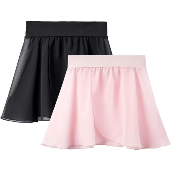 Stelle Girls Women Ballet Skirt Dance Wrap Skirt Chiffon Toddler Ballet Skirts)