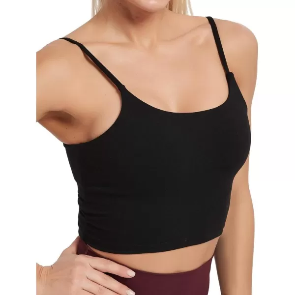 Stelle Longline Sports Bra for Women Wirefree Padded Yoga Bras Tank Tops Fitness Workout Running Top