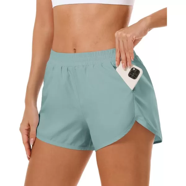 Stelle Women 3"/4"/7" Running Shorts High Waisted Athletic Shorts Quick Dry Workout Shorts with Mesh Liner Deep Pockets